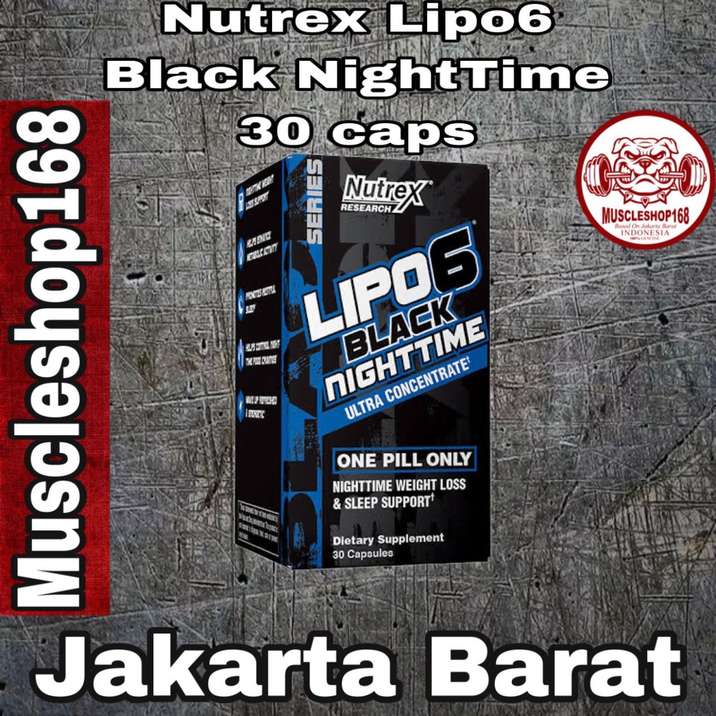 Nutrex Lipo 6 Black Night Time Ultra Concentrate 30 Caps