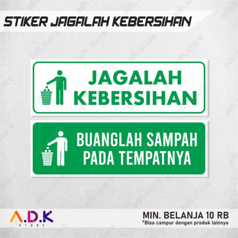 

STIKER JAGALAH KEBERSIHAN (23,5×7,5cm)