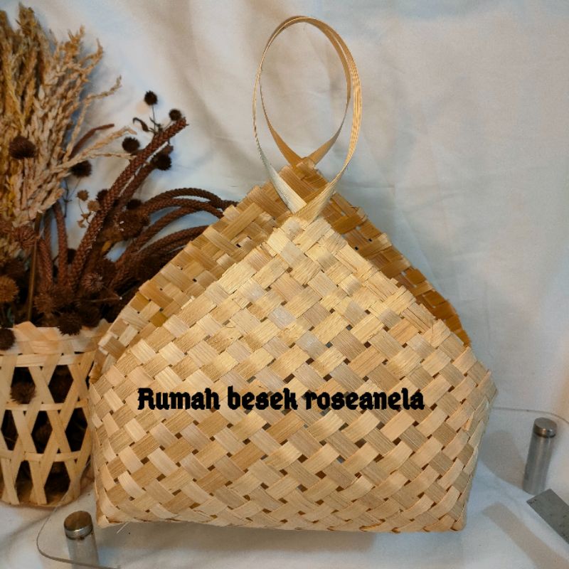 Keranjang Anyaman Bambu Tas Ketupat Keranjang Hampers Keranjang Unik