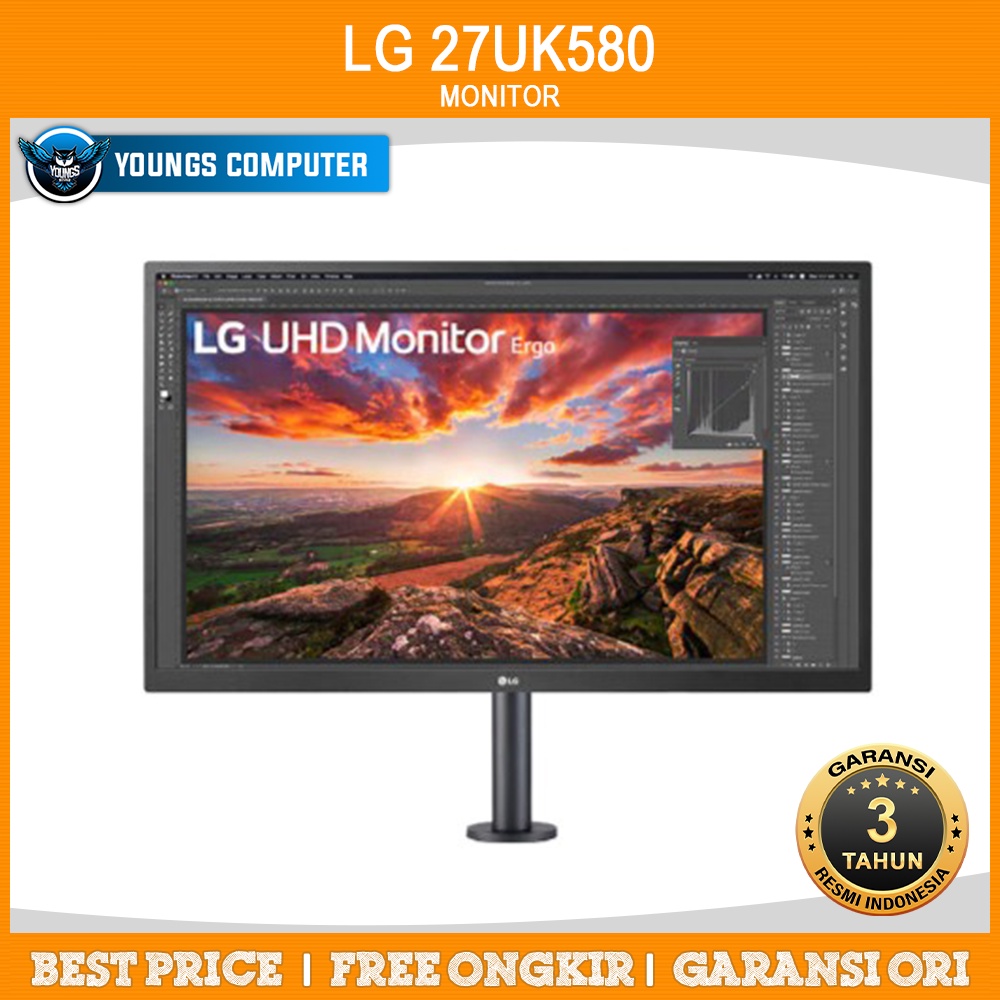 LED MONITOR LG 27UK580 27&quot; UHD 4K IPS | Monitor with Ergo Stand