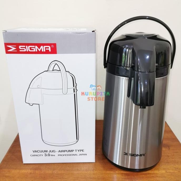 Termos Pompa Air Panas Sigma 3 L Panas Tahan Lebih Lama