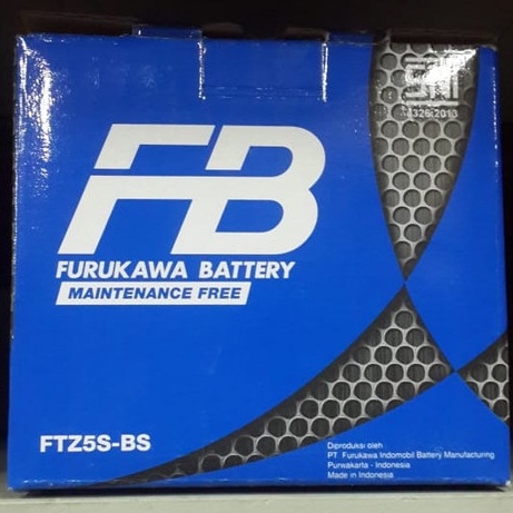 AKI / ACCU FURUKAWA FTZ5S-BS Beat FI / SOUL GT125/athlete 12V - 3.5A