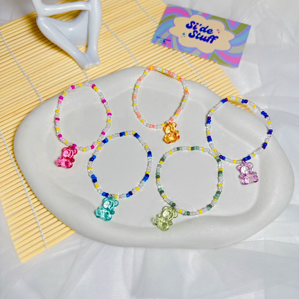 Gummy Bear  Beads Bracelet | Gelang manik beruang