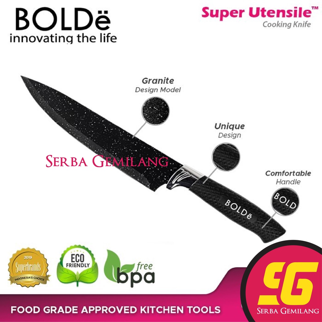 Bolde Pisau Dapur Coating Granite Super Utensile Granito satuan