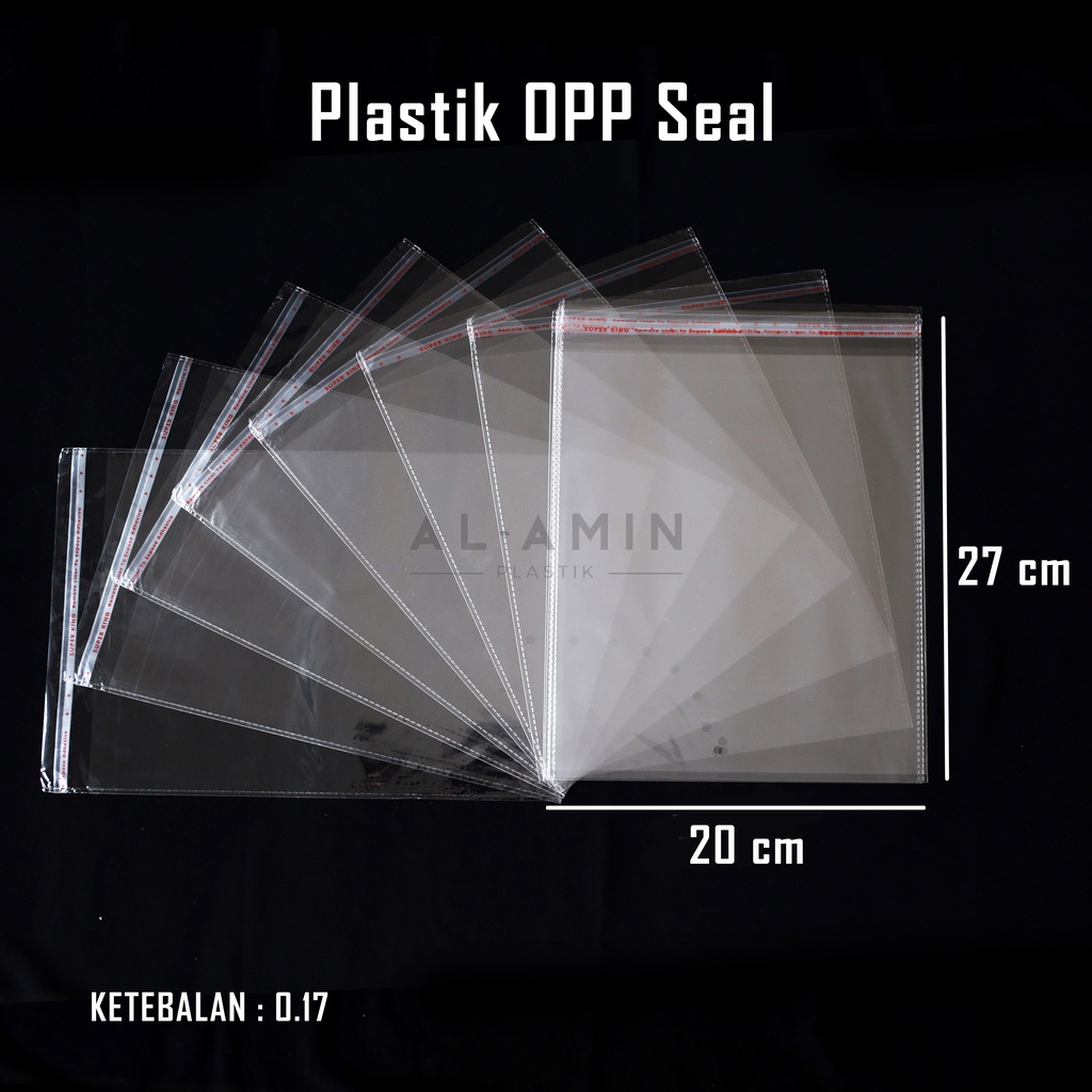 Plastik OPP Seal Packing / Plastik Hijab / Plastik Baju / Plastik Gamis / Plastik OPP Ukuran 20X27 CM KUDA 0,17 MIC