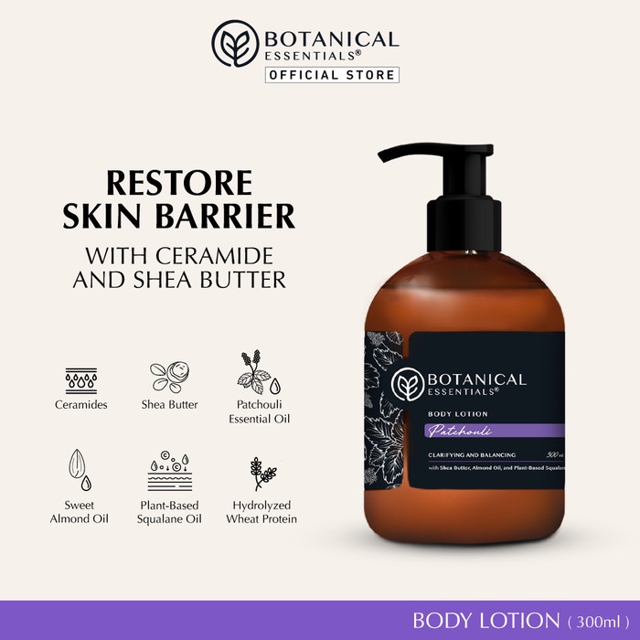 BOTANICAL ESSENTIALS - BODY LOTION PATCHOULI 300ML
