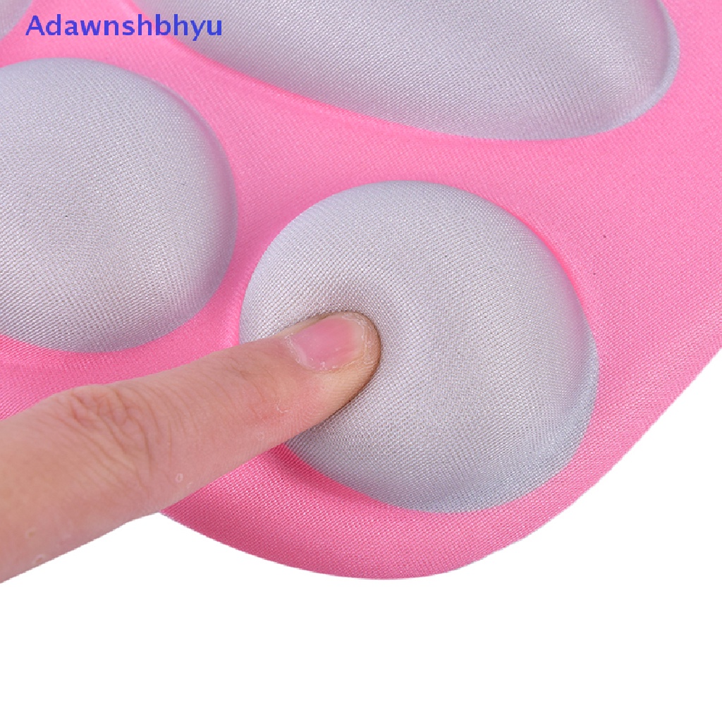 Adhyu Motif Kaki Kucing Silicone Gel Mouse Mat Soft Wrist Pad Sandaran Tangan Wrist Cushion ID