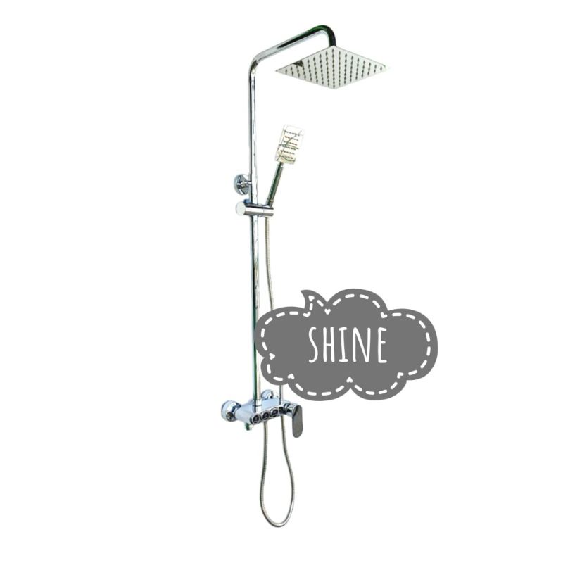 Shower Coloum 3 in 1 Kran Push/Keran Tekan/Shower Tiang/Sower Set/Shower Kotak