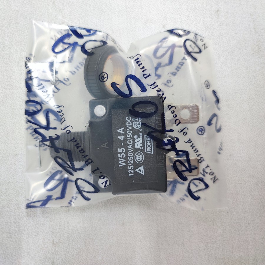 Overload pompa air submersible 3A 4A 5A 6A 8A 10A 15A 20A 25 A Wokema Drakos W55 series 3 Ampere 4