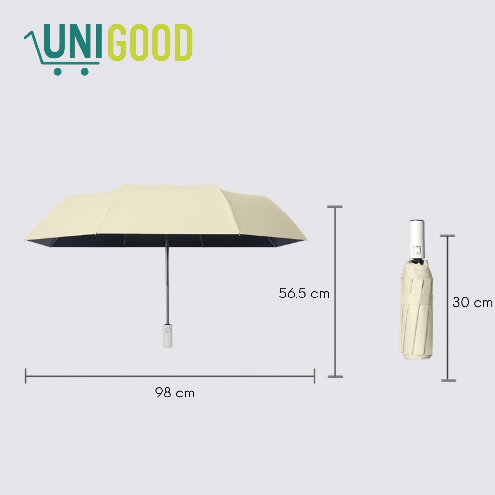 UNIGOOD - Payung Lipat Premium Tombol Otomatis Elegan Anti UV Extra Tebal