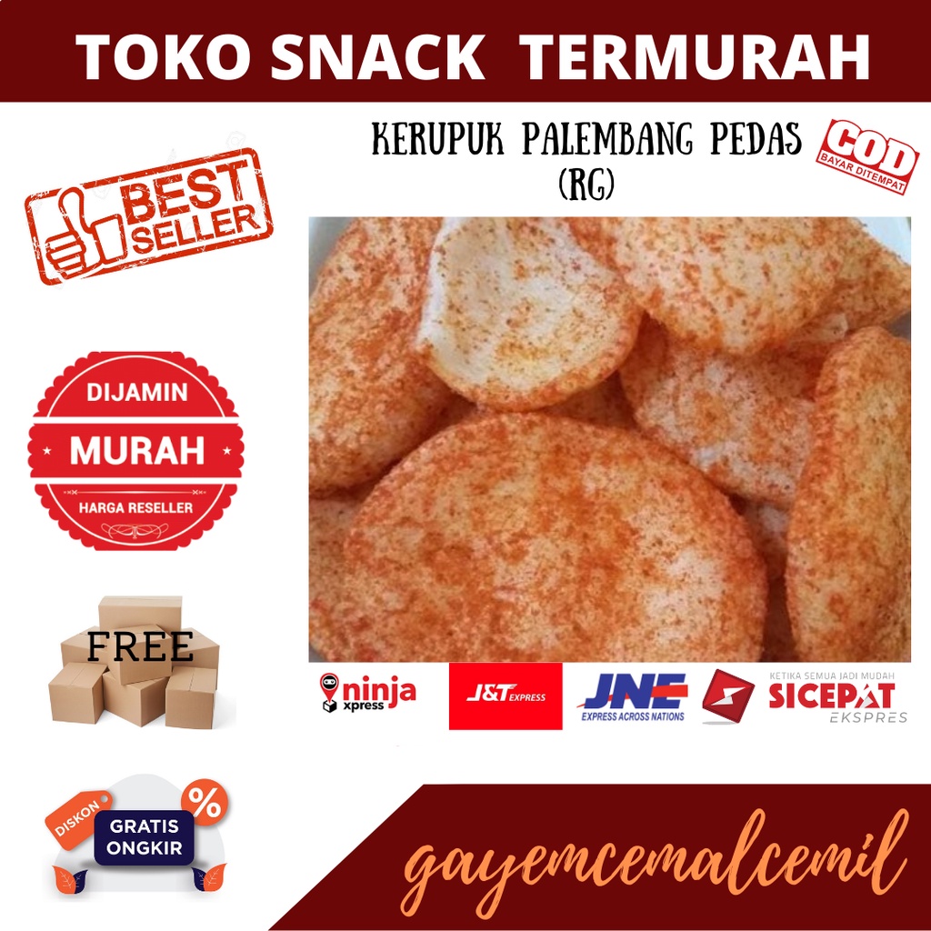 

Kerupuk Palembang pedas 250gr/500gr/kerupuk kemplang pedas/kerupuk palembang/pedas/cemilan murah/jajanan murah/cemilan kelian/jajanan kiloan