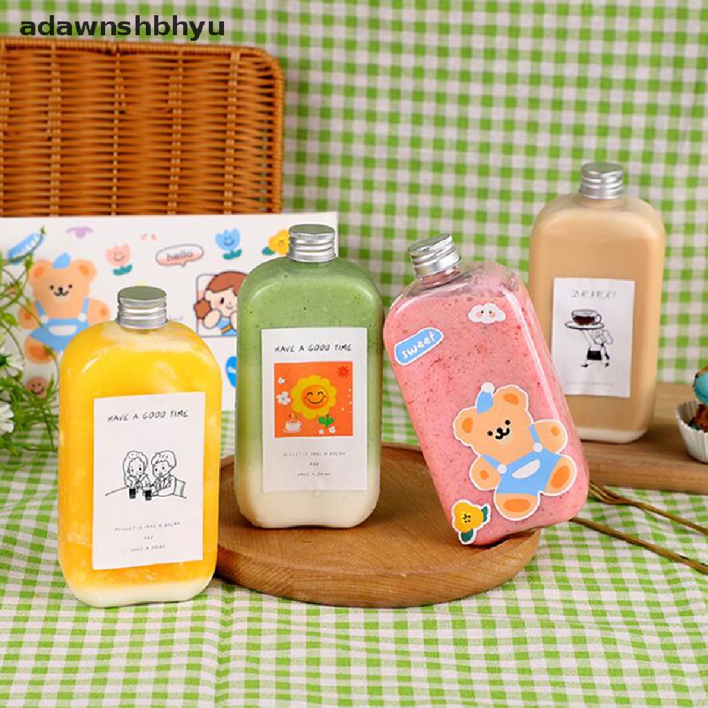 Adawnshbhyu Botol Plastik Tempat Minuman Wadah Penyimpanan Plastic Water Bottle with Lid Tutup ID