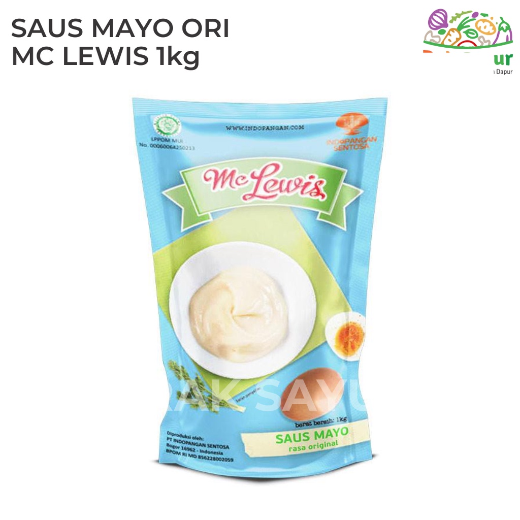 

Saus Mayonais Original 1kg Mc Lewis Frozen Food Rak Sayur Padang