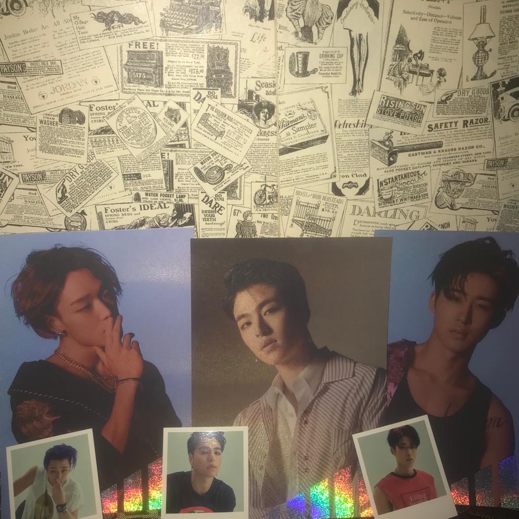 ikon merchandise album the new kids repackage set & continue photo set