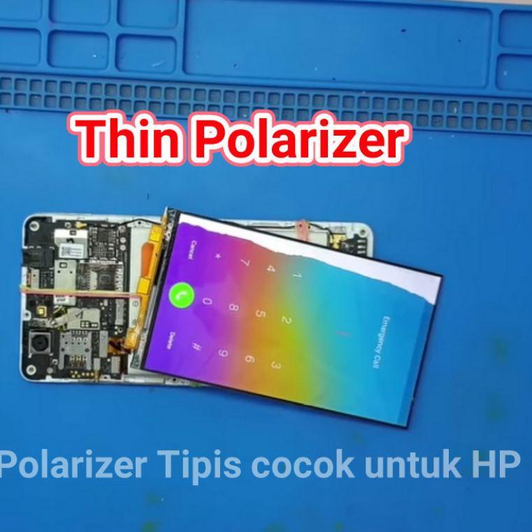ㄻ Polarizer Tipis Polaris HP Android Polaris LCD Polariser Bisa untuk HP, Gamewatch ৲