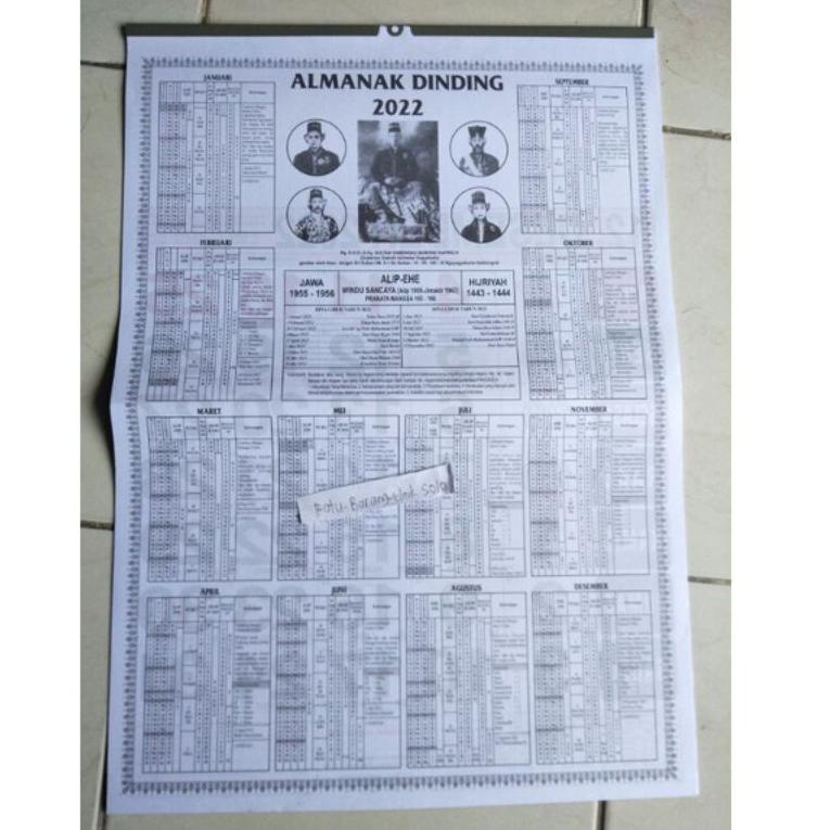 

[Seri][S34J]-✪) Kalender Dinding/Kalender Jawa/Kalender Almanak(2023) 47×30CM trending