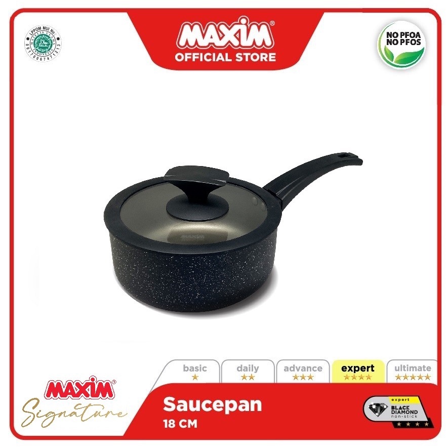 Maxim Signature Panci Teflon Anti Lengket 18cm Saucepan