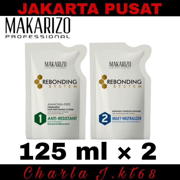 MAKARIZO REBONDING SISTEM OBAT PELURUS RAMBUT / REBONDING / SMOTHING