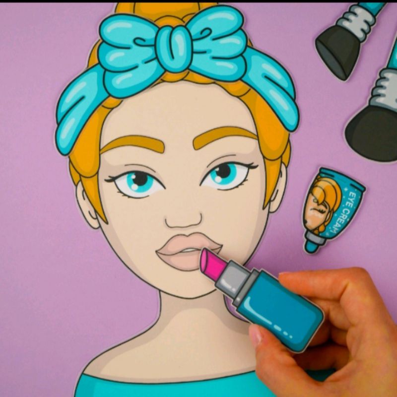 Mainan Viral Make-up/ mainan edukasi anak/ mainan kertas/ mainan viral