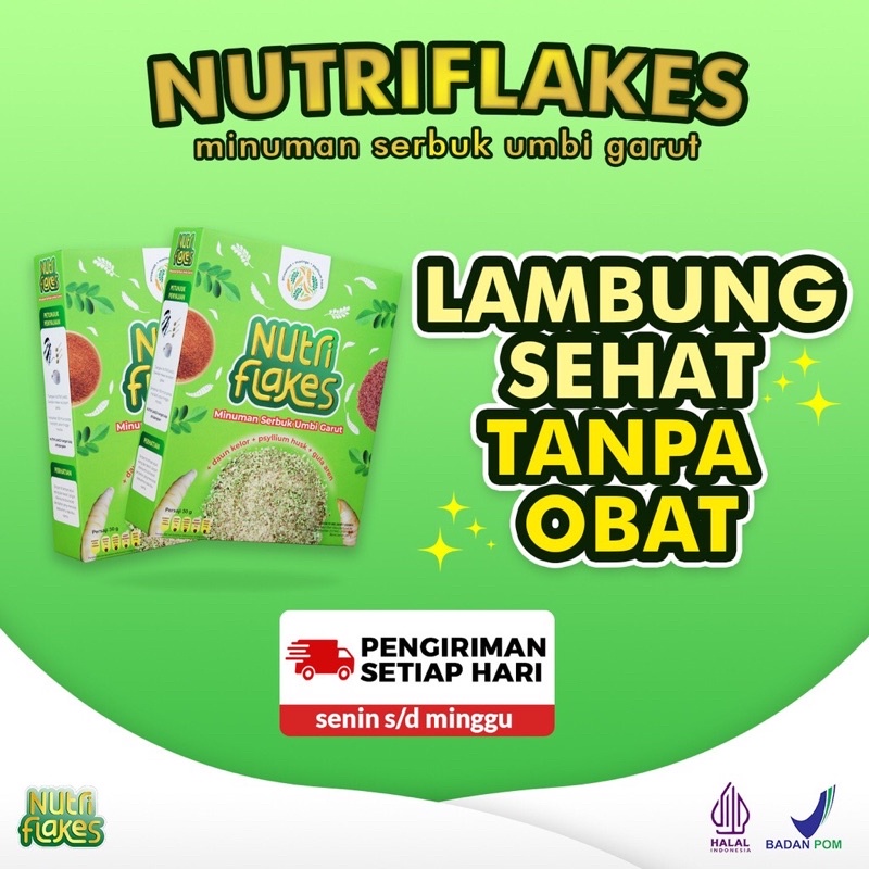 

NUTRIFLAKES SEREAL UMBI GARUT & DAUN KELOR - AMPUH MENGATASI GERD, MAAG, ASAM LAMBUNG TANPA EFEK SAMPING