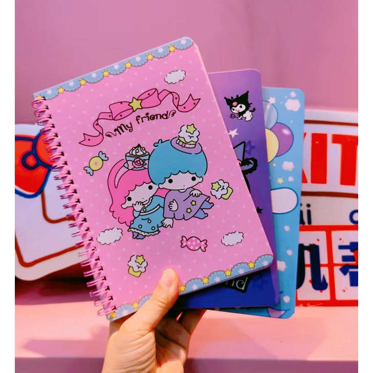 BINDER BOOK SANRIO BUKU RING KUROMI DIARY BINDER BOOK BUKU TWINS HARIAN LUCU BUKU DIARY LUCU KOREAN DIARY BOOK CINAMON RING BOOK SANRIO DIARY RING BOOK BUKU DIARI STIKER BUKU CATATAN HARIAN TWINSS  BOOKS BOKS ANAK PEREMPUAN @banyak