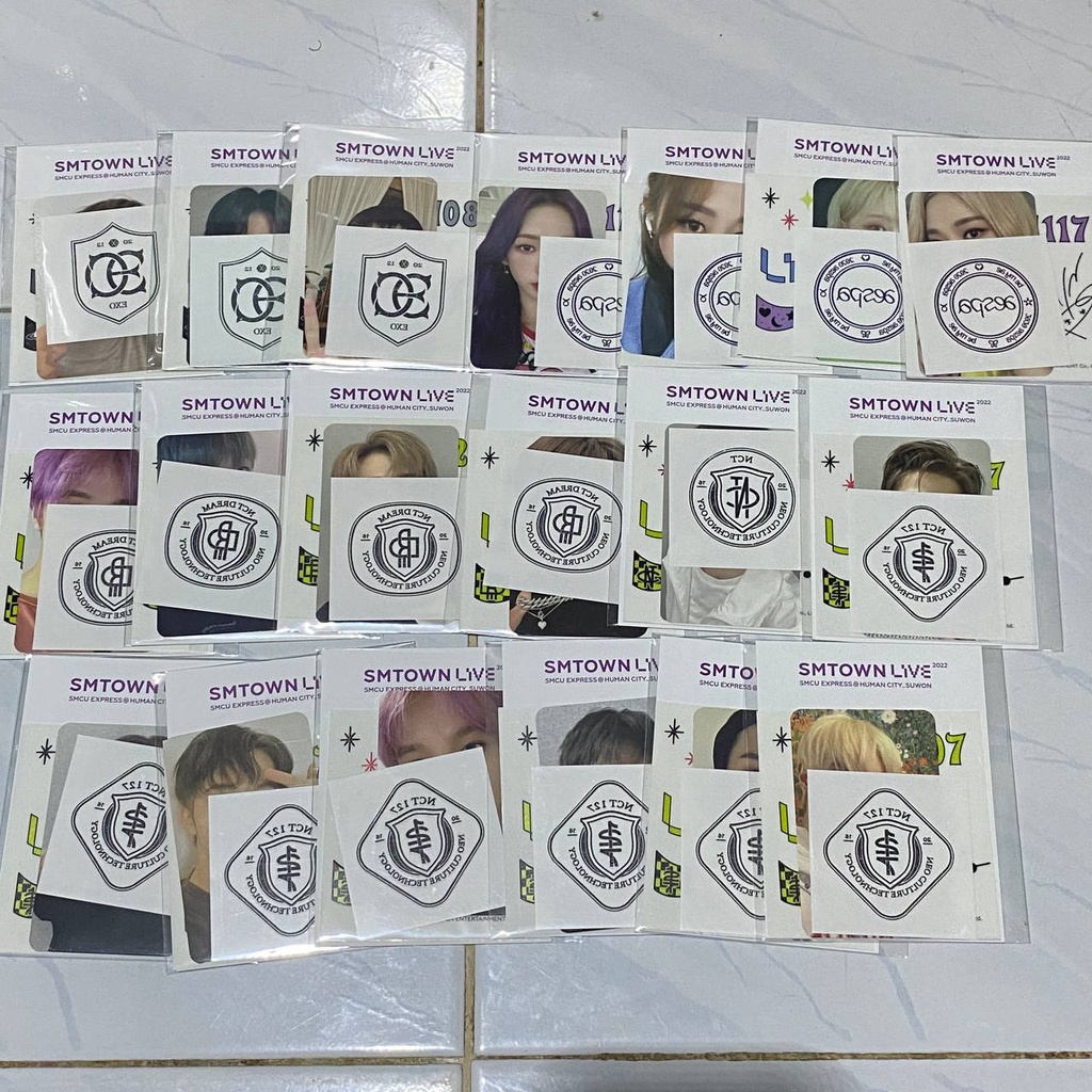 [READY STOCK] AR TATTOO SMCU OFFICIAL MD NCT 127 DREAM EXO AESPA