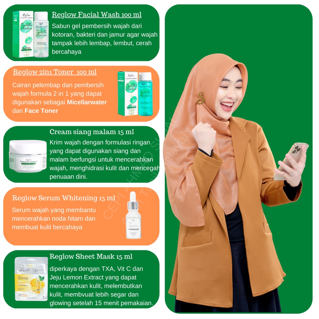 Reglow Skincare Original dr. Shindy paket Lengkap