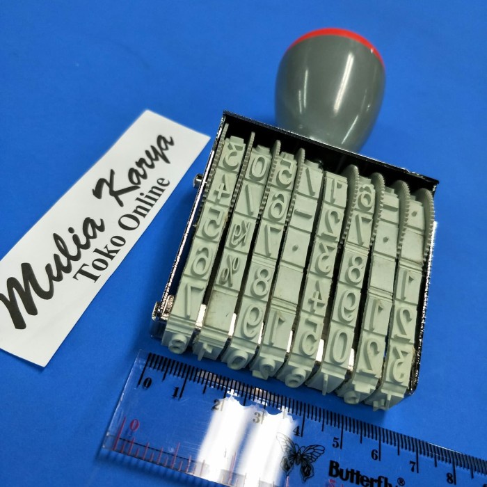 

STEMPEL MANUAL NOMOR 8 MM 8 DIGIT / STAMP ANGKA PUTAR
