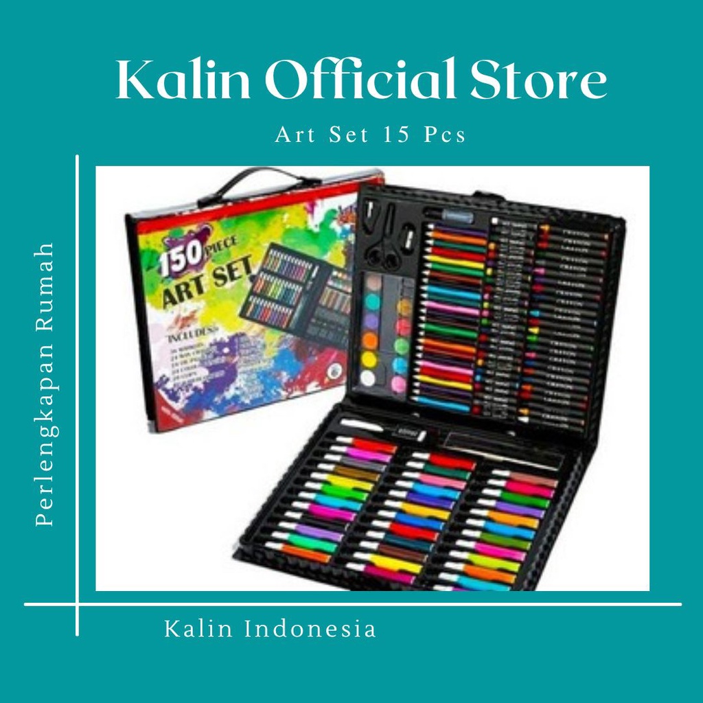 

PENSIL WARNA 1SET - PENSIL WARNA SET CRAYON COLOURING SET 150PCS ART - BISA COD - GRATIS ONGKIR - Peralatan Sekolah - Perlengkapan Sekolah - Peralatan Krayon - Krayon - Kalin Official Store - Krayon - Pensil Warna - Pensil Anak