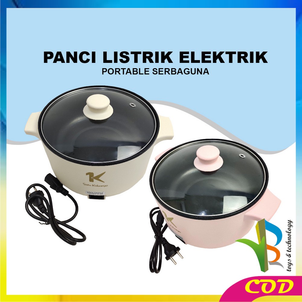 RB-C519 Panci Listrik Eletrik Portable Serbaguna / Pan Anti Lengket Kukusan Stainless / Electric Cooker Multifungsi
