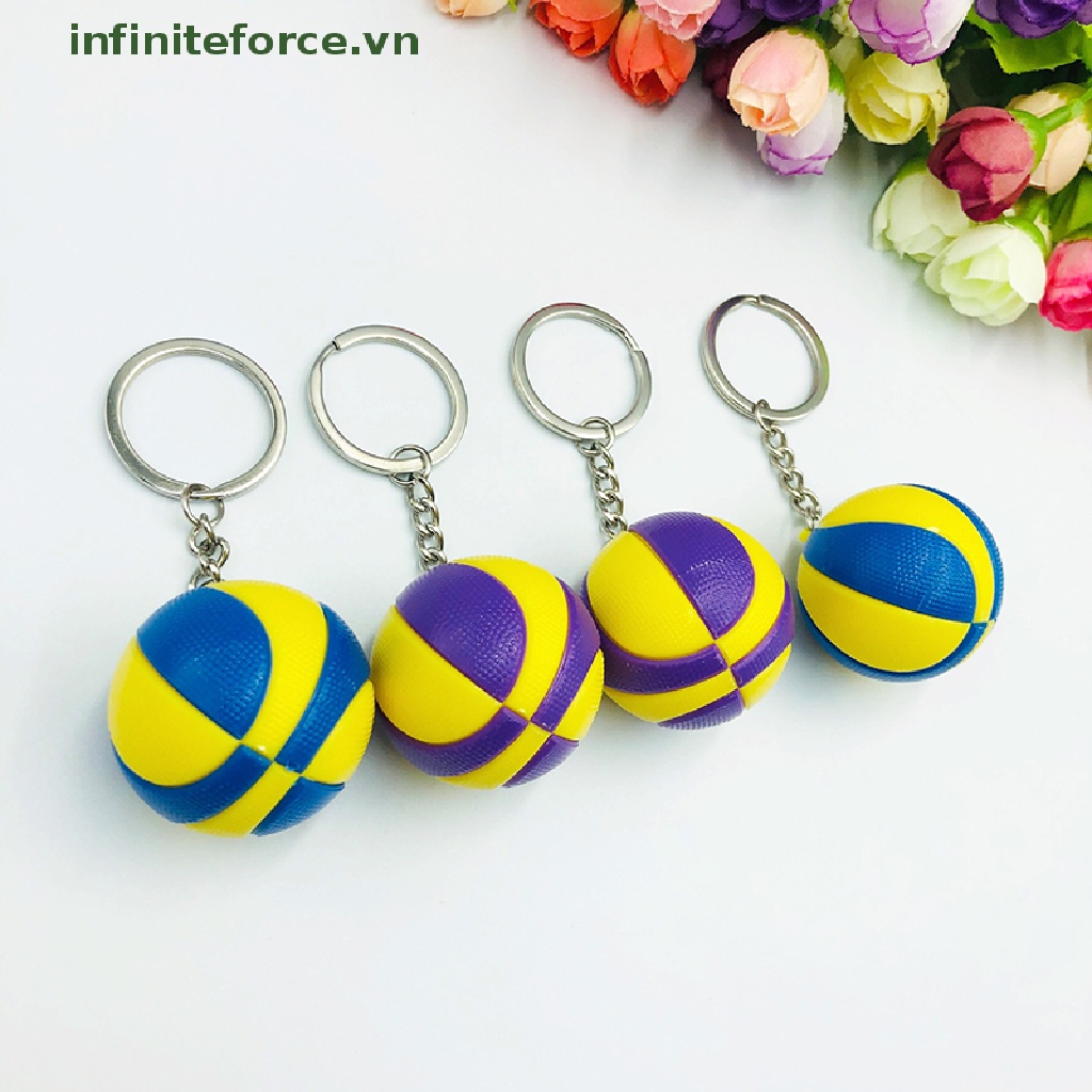 [INVN] Mini Simulasi PVC Voli Mainan Sport Gantungan Kunci Untuk Pria Wanita Dompet Mobil Bola Keyring Hadiah Key Holder Ring [VN]