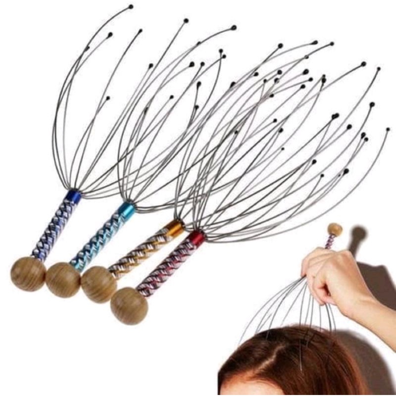 Alat pijat Reflexi kepala 12 titik akupuntur head massager