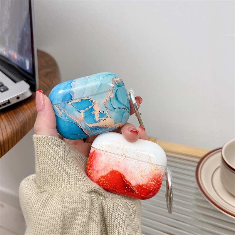 Dreamy Case Mewah Lucu Untuk Apple AirPods 3rd Generation Case Untuk Airpods1 2 3 Case Untuk AirPods Pro Case Dengan Gantungan Kunci Glossy Shell