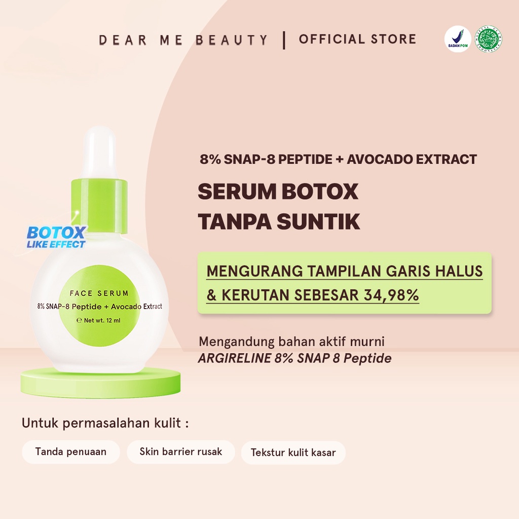 (READY &amp; ORI) Dear Me Dearme Beauty Snap Peptide Face Serum 12ml BPOM