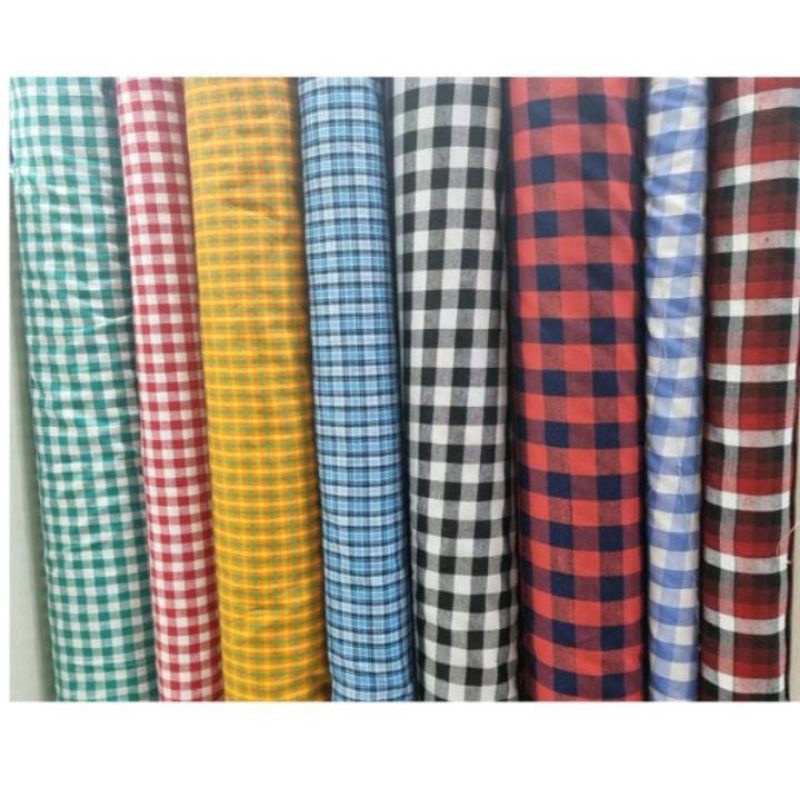 kain katun jepang kotak