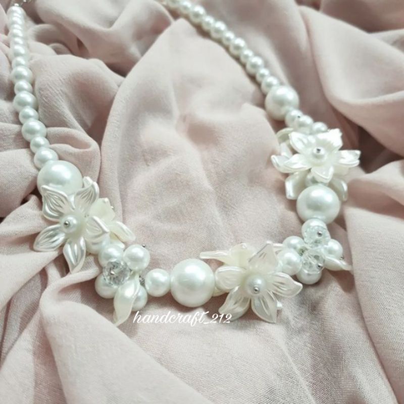 Pearl Necklace Beads / Kalung Manik / Kalung Wisuda / Kalung Kondangan