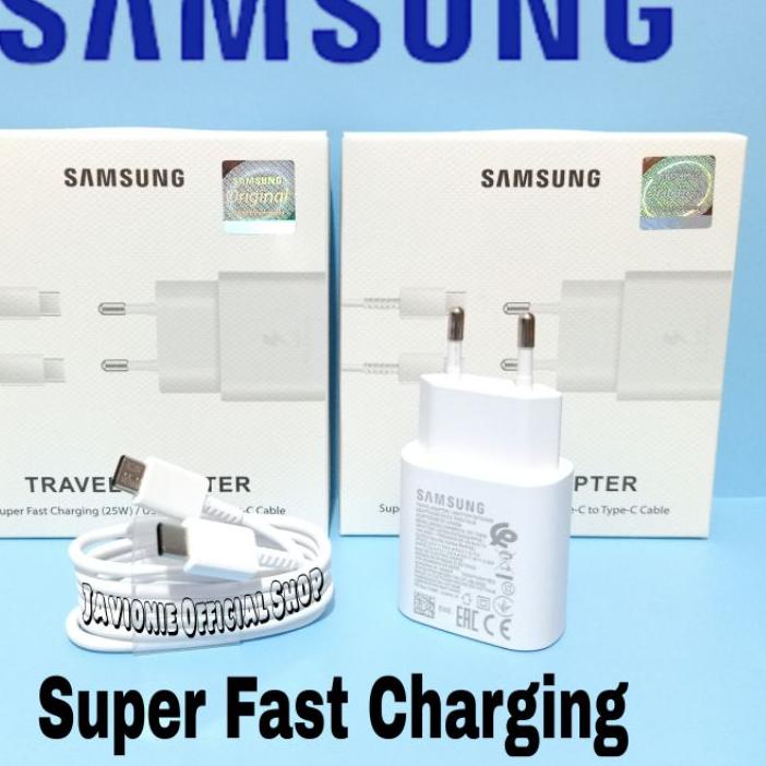 ➴❄❈ Adaptor Kepala Charger Casan Samsung Galaxy A33 A53 A73 5G 25W Original USB C TO C Super Fast Ch