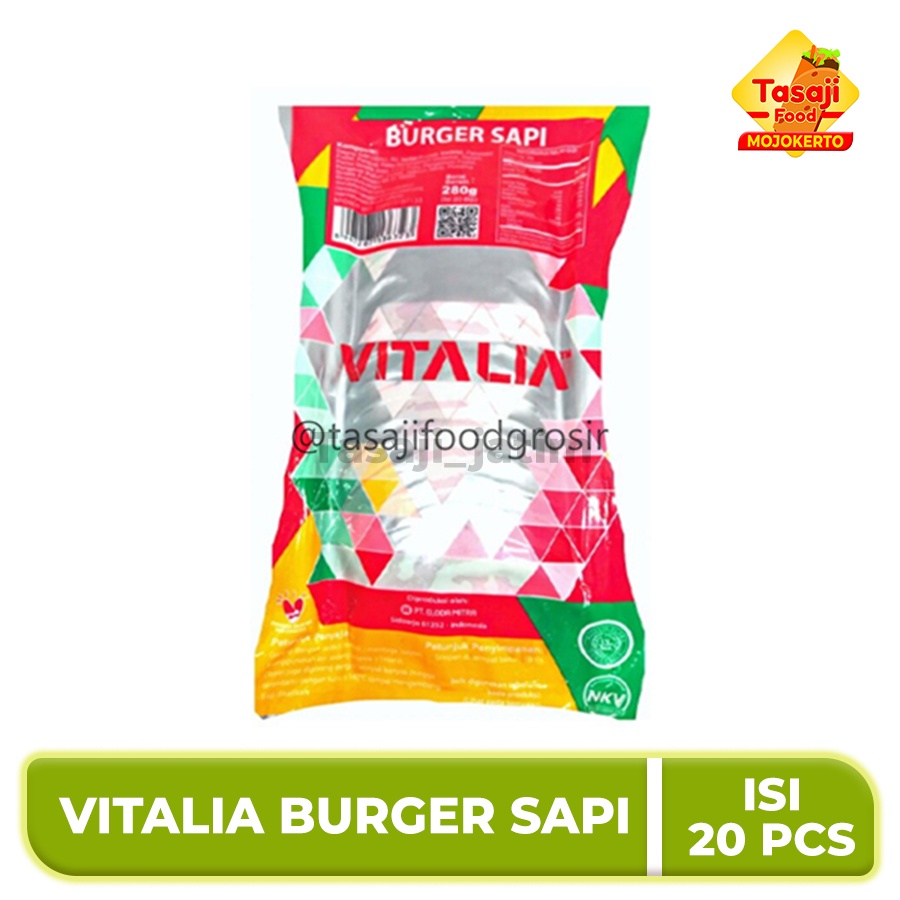 

Vitalia Burger Sapi isi 20 Pcs 280 Gram