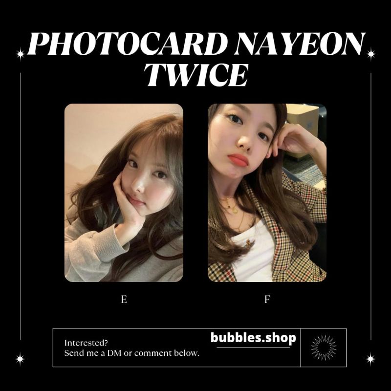 PHOTOCARD UNOFFICIAL NAYEON TWICE SELCA