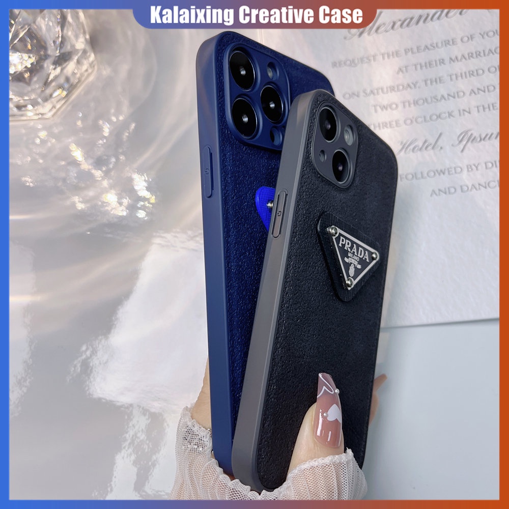 Casing Silikon Ponsel Tekstur Permukaan Lunar Untuk iPhone 14 Pro Max 14Plus 13Pro 12Pro 11 Pro Max Xs Max Xr X Xs Hard Prada Casing Back Cover