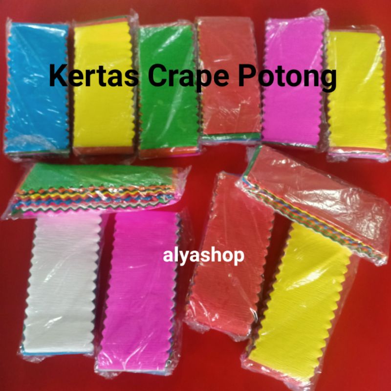 Kertas Crape Potong # Kertas Krep Potong untuk Kerajinan Tangan