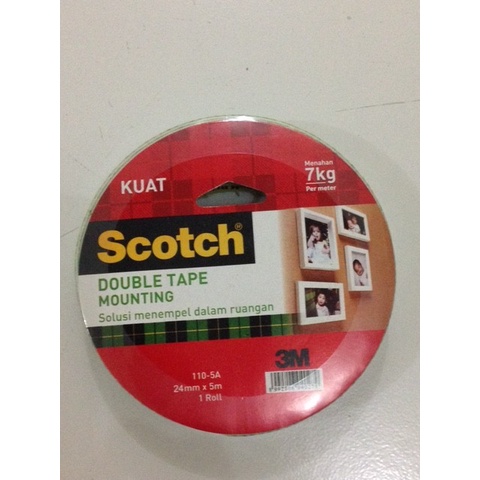 

3M Scotch Indoor Permanent Mounting Tape 24 mm x 5 m