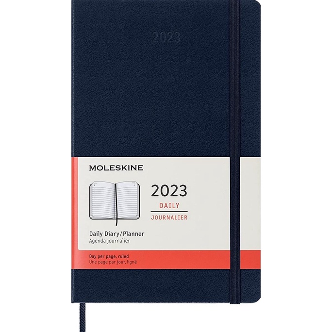 

MOLESKINE 2023 - HARD COVER DAILY LARGE - AGENDA JOURNAL PLANNER BOOK