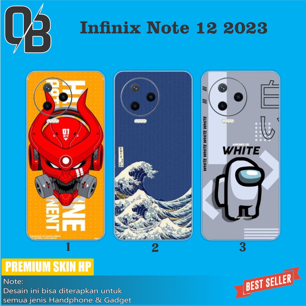 2pcs GARSKIN HANDPHONE INFINIX Note 12 2023 (FREE CUSTOM)