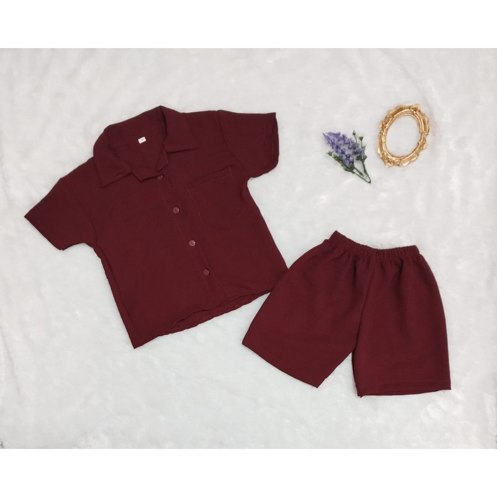 VF - Setelan Anak Pendek Crinkle