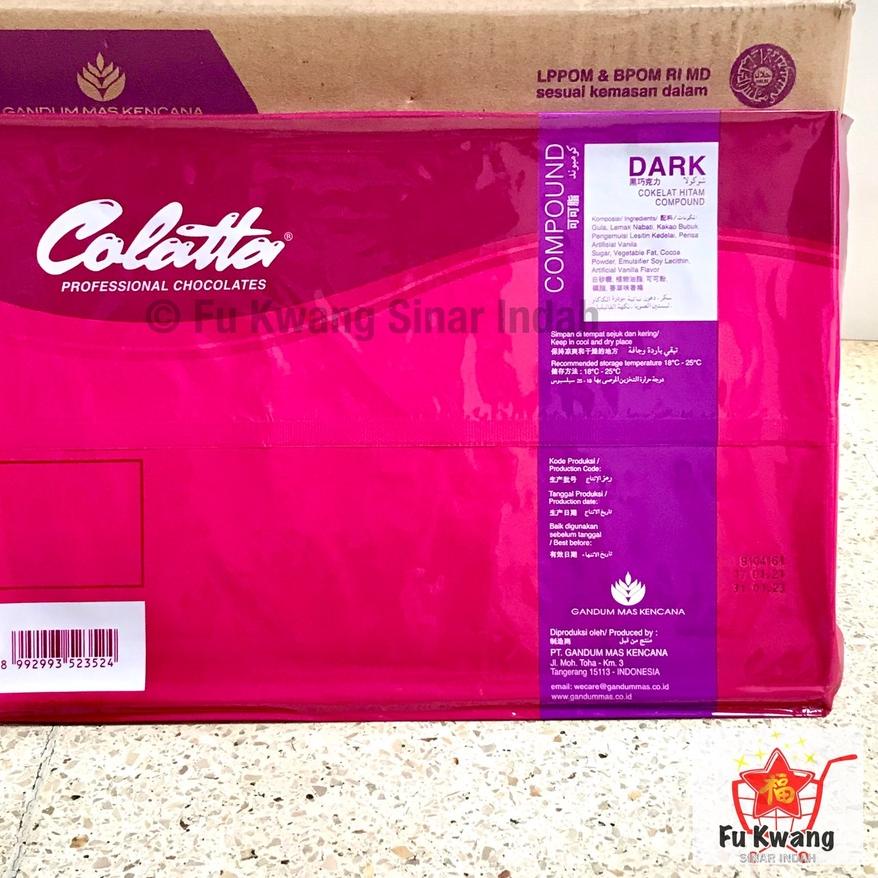 

EXCLUSIVE!Colatta Dark Chocolate Compound Cokelat Coklat Hitam Blok Batang 1 KG|RA5