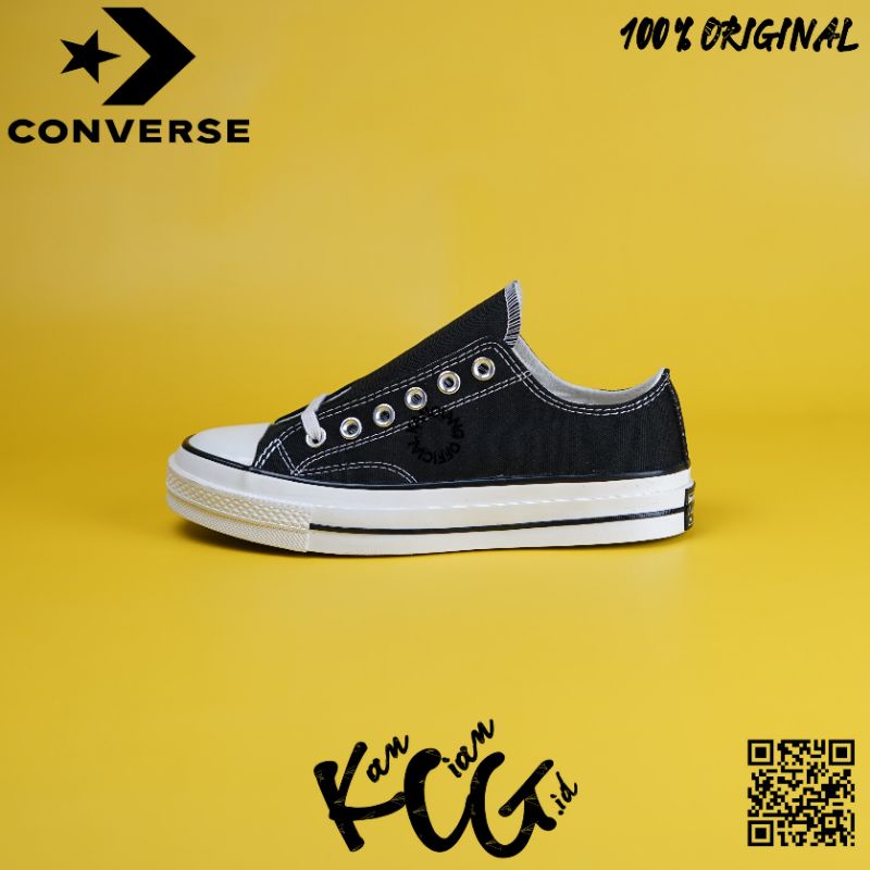 Converse Chuck Taylor 70S Low Black White 100% Original