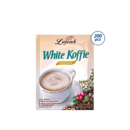 KOPI LUWAK WHITE KOFFIE 1 DUS 200 SACHET