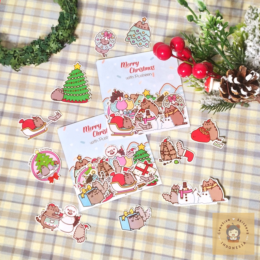 

[creckers.id] Pusheen Special Christmas Edition Sticker Deco