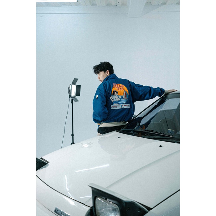 ⭐BISA COD⭐ AOMIZU CLUB of 1986 Sailing Vintage Jacket / Jaket Jepang Aesthetic - L